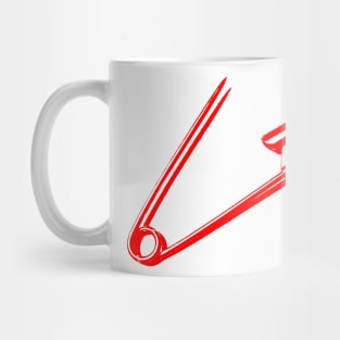 Safety Pin - What the Punk? - Stay Sharp - red edition Mug